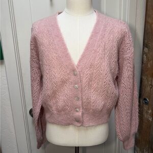 Free People Soft Pink Women's Cardigan